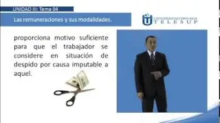 Derecho Laboral I U3T4.LAS REMUNERACIONES. EMBARGO Y TEMAS REMUNERATIVOS DR WILLY PALOMINO