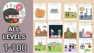 Brain Test 5 All Levels 1-100 walkthrough solution  