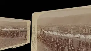 State Militia entering Homestead PA, 1892 (VR 3D still-image)
