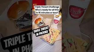 Triple Threat Challenge at Aioli in Phoenix #foodies #burgers