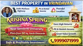 Krishna Spring | Best Plot Project Near Sanskriti University Vrindavan #property