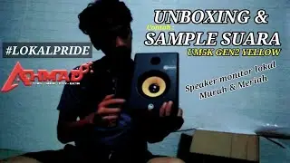 UNBOXING SPEAKER MONITOR LOKAL MURAH MERIAH UM5K DAN SAMPLE SUARANYA