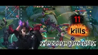 11 Kills Yu Zhong Gameplay Guide 🔥 Combo, Timing & Teamfight Tips | MLBB #mlbb #yuzong #exp #fyp