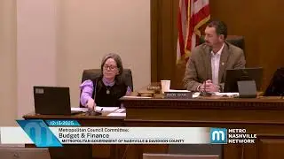 12/15/25 Metropolitan Council Committee: Budget & Finance