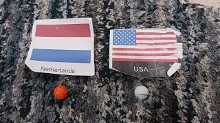 Netherlands vs. USA! World cup predictions marble race. #netherlandsvsusa #marblerace #worldcup2022