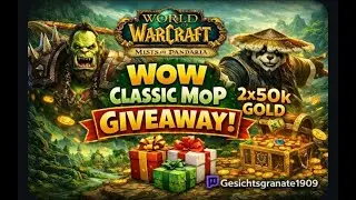 💰 WoW Classic MoP GOLD GIVEAWAY &ndash; 2x50.000 Gold #worldofwarcraft #wowclassic #wowmoment #wow