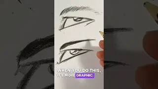 Here&rsquo;s a drawing tip for beginners on different eye types. #eyesketch