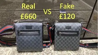 Real Vs Fake Gucci Messenger Bag Comparison &pound;120 vs &pound;660. Dhgate Haul