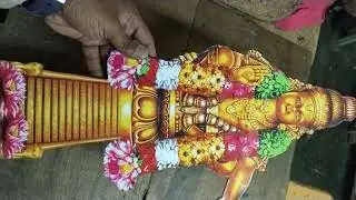 Ayyappa Swamy Cutout on MDF 8mm | Laser Cutting & Engraving | Temple Wall D&eacute;cor | Linga Laser Work