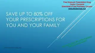 Free Coupons for your Pharmacy Prescriptions Save Up to 60% OFF
