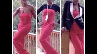 3 Ways to Style A Strapless Jumpsuit- The 2-Minute Outfit | Catenya.com