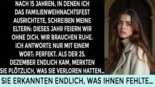 MEINE ELTERN SCHRIEBEN: KEIN WEIHNACHTEN DIESMAL. ICH ANTWORTE: PERFEKT, IHR KAMT EH NIE
