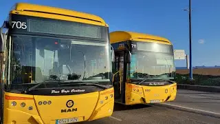 Las Palmas de Gran Canaria. Guagua linea 1. Puerto a Teatro. Enero 2023