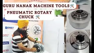 PNEUMATIC ROTARY COLLET CHUCK||GURU NANAK MACHINE TOOLS ||90 MM FIXTURE ||ROTARY CHUCK #dmfororders