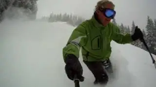 Extreme Powder Skiing with Jutha 17 december 2011