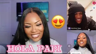 ONLY SPEAKING SPANISH * on the Monkey App* | Miya Sadé