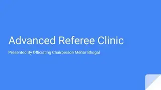 BCPA Referee Clinic