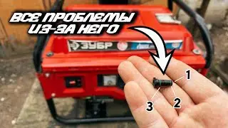 БЕНЗОГЕНЕРАТОР: плавают обороты / глохнет при открытии заслонки