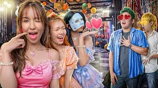 หนูม่วงเป็นสาวเเล้วน้า จะจีบก็รีบจีบหน่อยนะ เหลือง (อู๋จุนพิม ฮ่า ฮ่า)