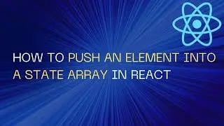 How to push an Element into a state Array in React