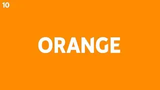 10 Hours of Orange Screen