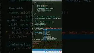 TabBar From Appbar widget - Flutter
