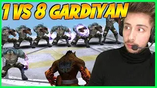1 VS 8 GARDİYAN CHALLENGE !! DEVLERİN KAPIŞMASI WOLFTEAM