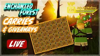 🔴 LIVE 🔴 EF CARRIES & Legendary Giveaways (Roblox Dungeon Quest Enchanted Forest)