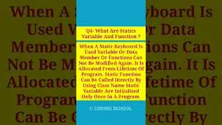 What Are Static Variable And Function In C Programming ? 