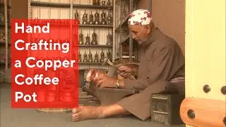 The Fascinating Process of Making a Traditional  Dallah Arabic Coffee Pot