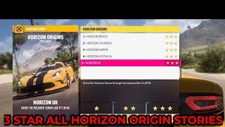 Forza Horizon 5 - 3 Star All 'Horizon Origins' Story & All Bonus Boards Guide -Complete All Acolades