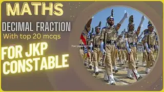 DECIMAL FRACTION || for/JKP CONSTABLE || @ADHYANUDAAN #maths #jkpconstable