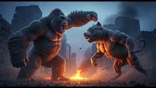 King Kong vs. Giant Pit Bull: A Battle for Dominance