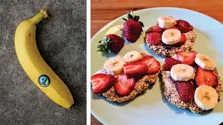 🍌 Ai o banana si fulgi de ovaz? 🍓 MIC DEJUN CU 2 INGREDIENTE |10 MIN | TURTE DE OVAZ