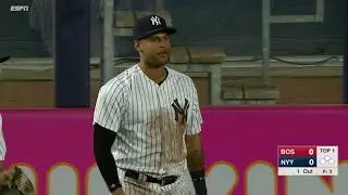 BOS@NYY: Hicks goes full extension for a great catch