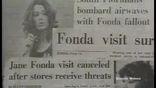 Cuban Americans Protest Jane Fonda's Visit to Miami Department Store (March 3, 1984)