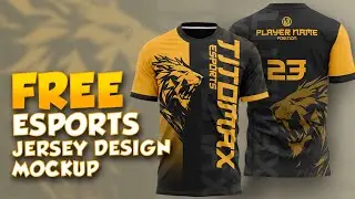 FREE ESPORTS JERSEY MOCKUP DESIGN (FULL PROCESS TUTORIAL)
