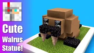 CUTEST MINECRAFT STATUES #25 | Walrus Tutorial