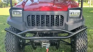 Installing a Badlands winch on a 2021 BigHorn Golf Cart (Part 1)