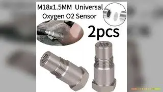 2PCS M18x15 Universal Oxygen O2 Sensor Spacer Adapter Check Engine Light CEL Oxygen Sensor Car