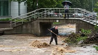 Street Drain Emergency Storm Drains Blocked After Heavy Rain