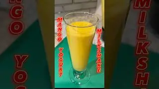 Plant Based and Easy Mango Yogurt Smoothie/ Milkshake recipe