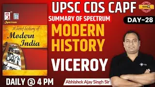 UPSC/CDS/CAPF Modern History Classes | Spectrum Modern History Summary By Abhishek Ajay Sir |Exampur