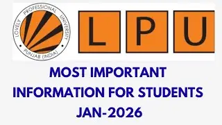 Current update for students Lpu university punjab 