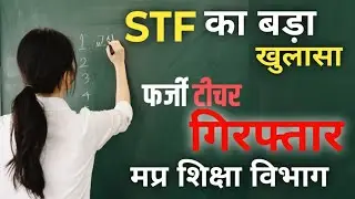 एसटीएफ का बड़ा खुलासा फर्जी शिक्षक गिरफ्तार.....