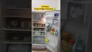 MiniVlog | 10 Steps | Deep Fridge Cleaning | How To Clean Fridge Deeply | Shorts | @MadhuRamFoodz
