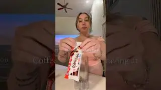 Iced coffee with Kinder Bueno