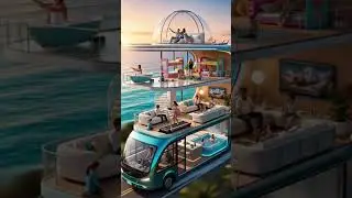 Futuristic Ocean Villa 🚐🌅 Luxury Smart Home on Wheels #DreamTravel