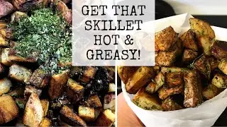 Crispy Cast-Iron Skillet Home Fries (with an easy herb blend)