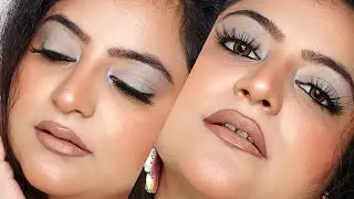 Beginner friendly glam light blue eye look! @manjeeteyelookseries131 #eyemakeup #makeuptutorial